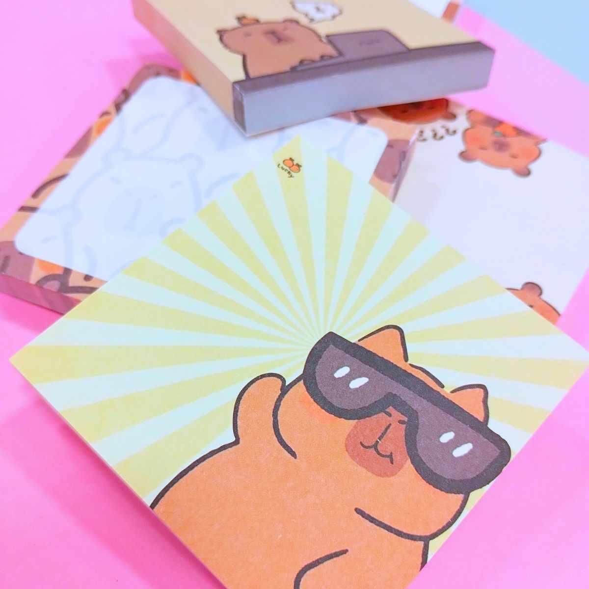 Post it Capybara 80x80 mm - 80 hojas