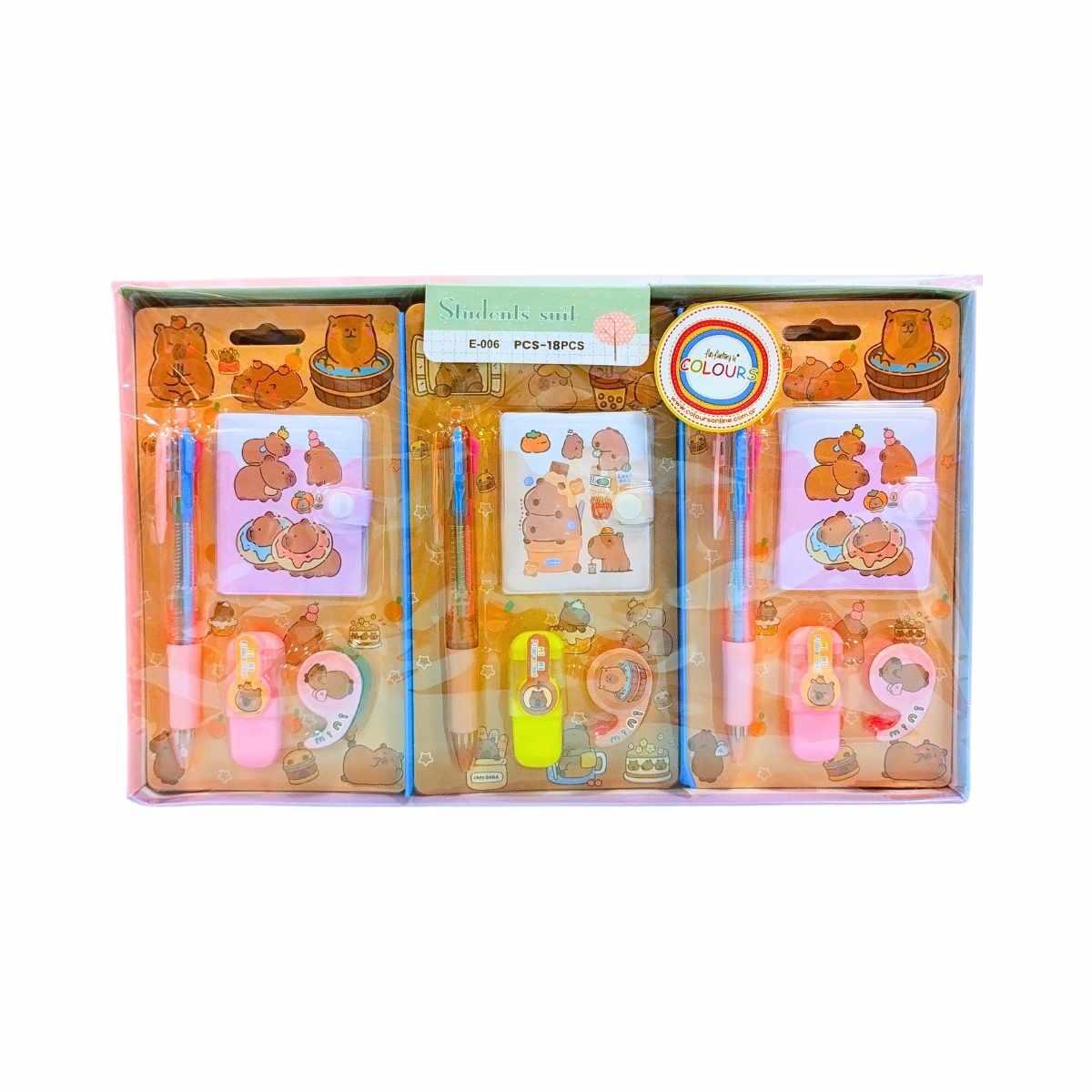 Set escolar Capybara