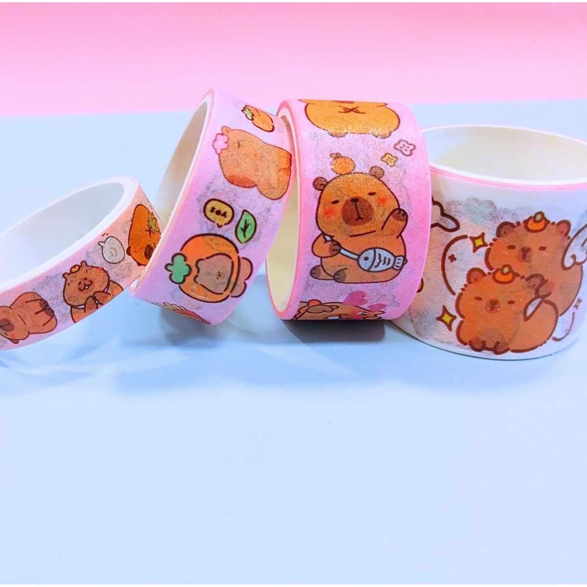 Cinta Capybara 4 rollitos 