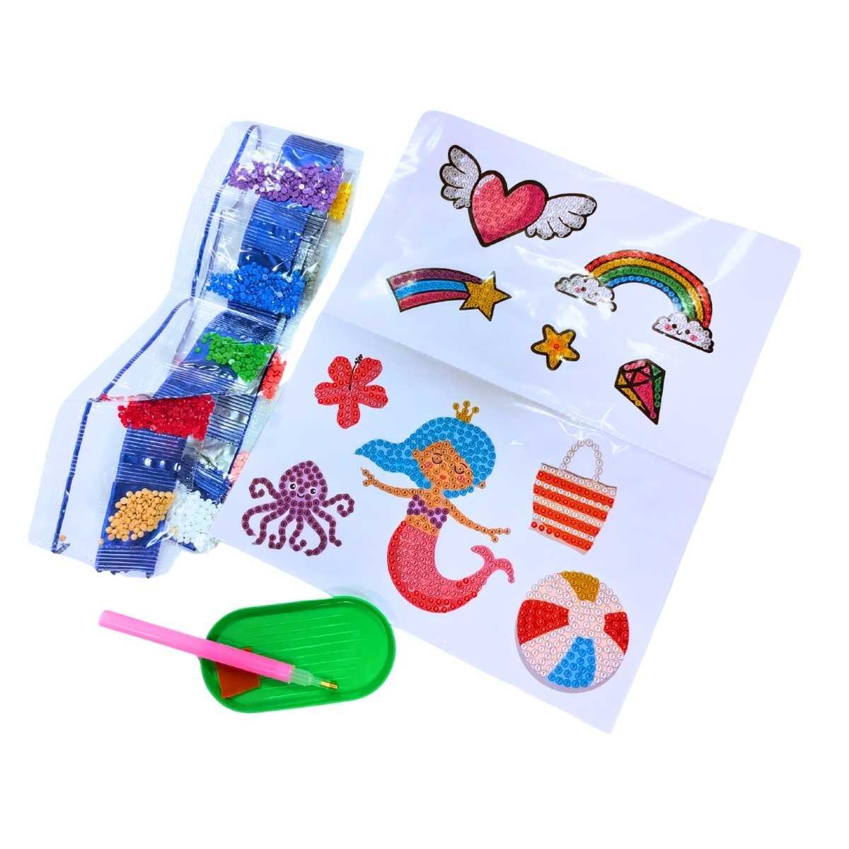 Juego de Diamantes Stickers - 2 planchas