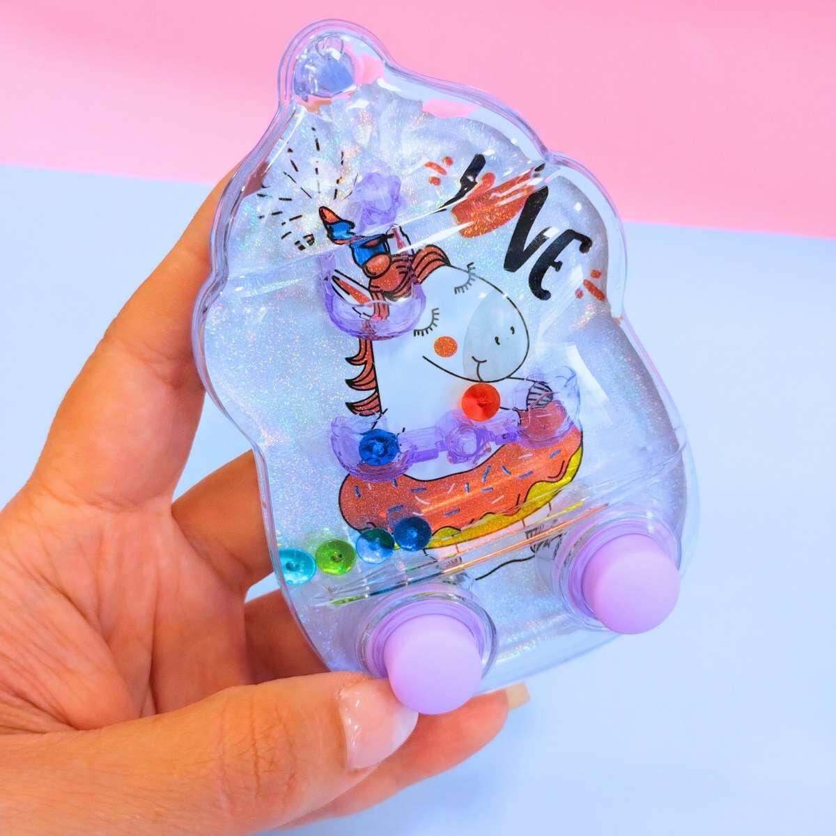 Juego de Agua Unicornio forma 2 botones