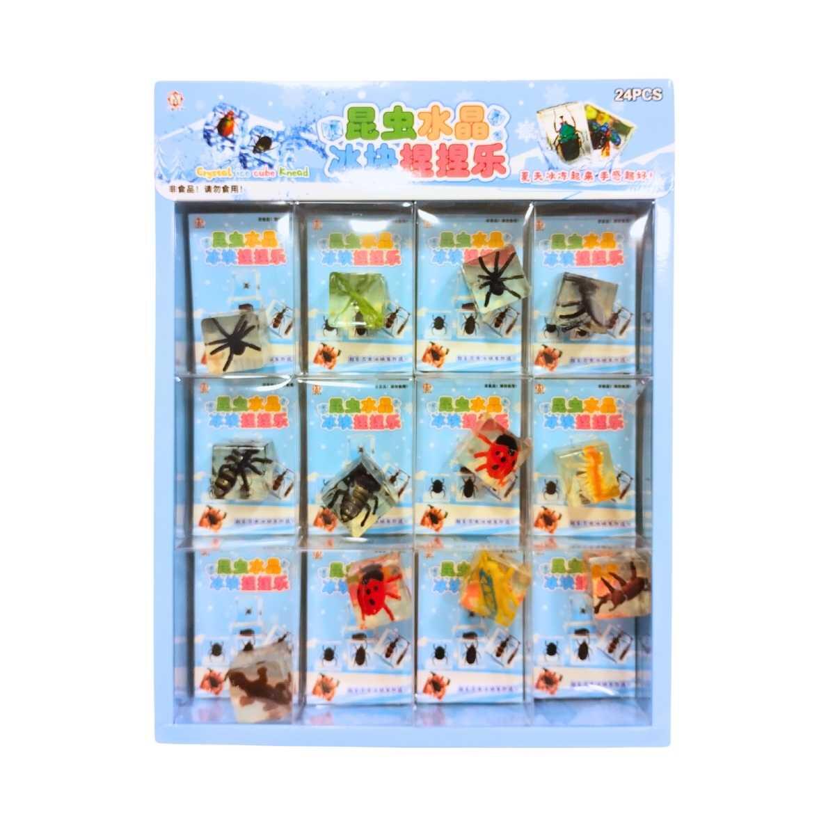 Squishy Bichos en cubo caja pvc