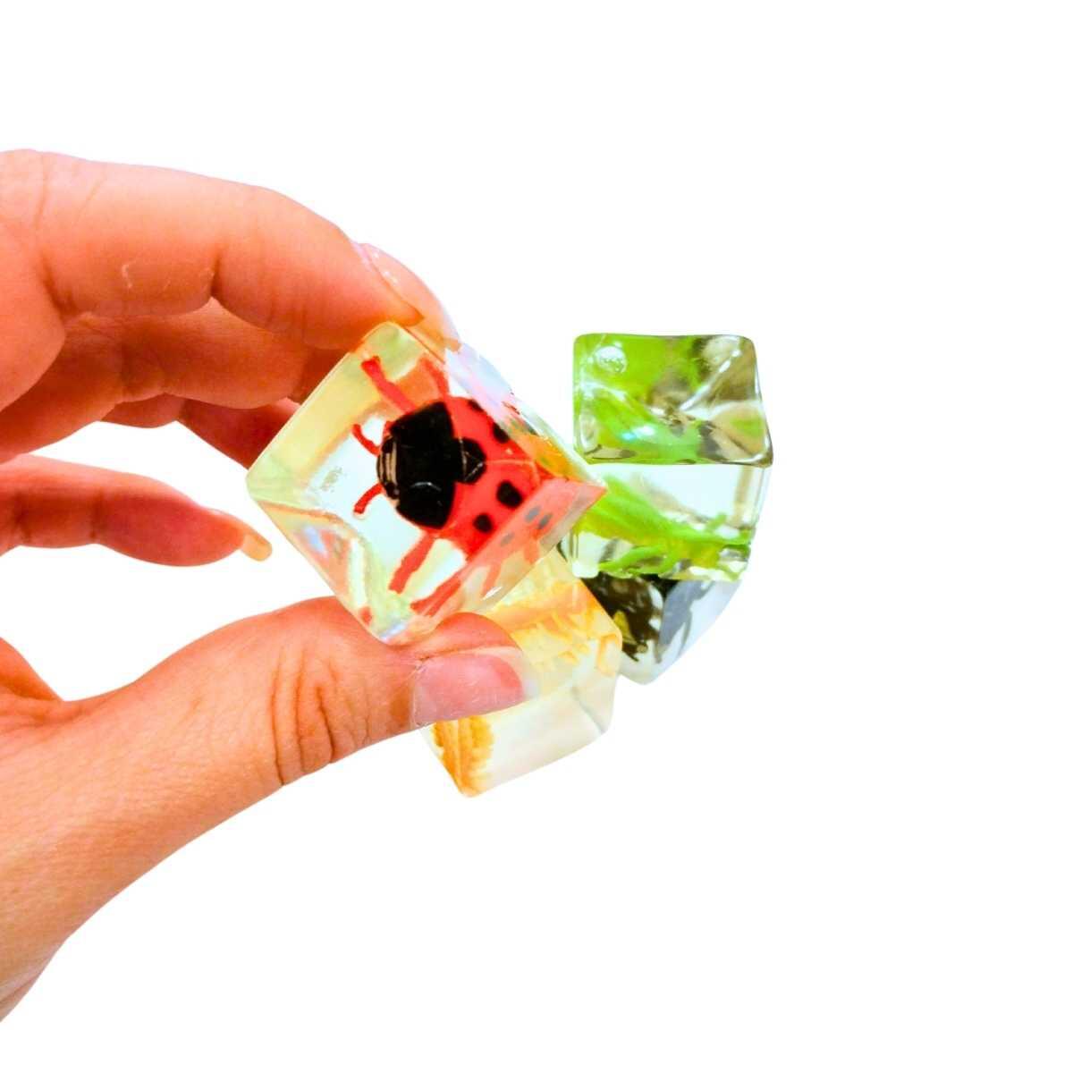 Squishy Bichos en cubo caja pvc