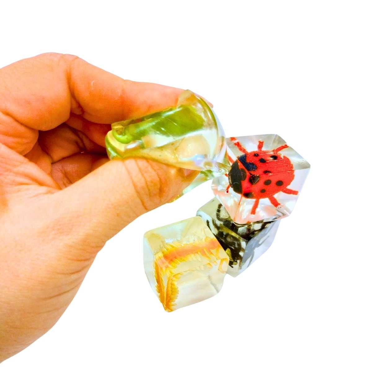 Squishy Bichos en cubo caja pvc