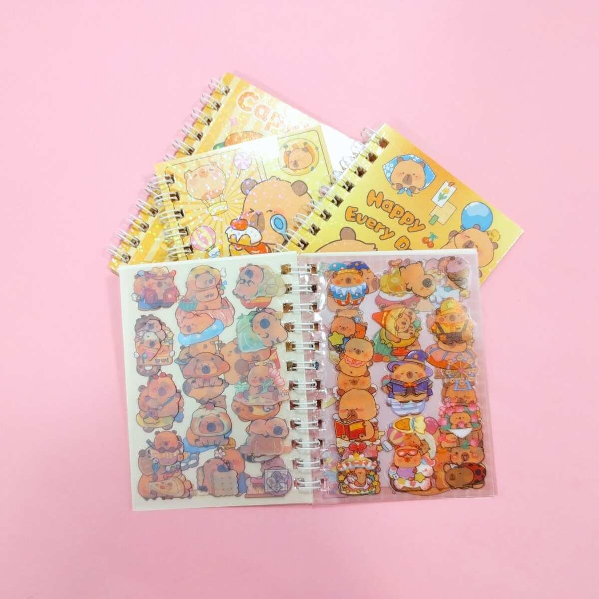 Libreta Capybara c/sticker - 14 hojas