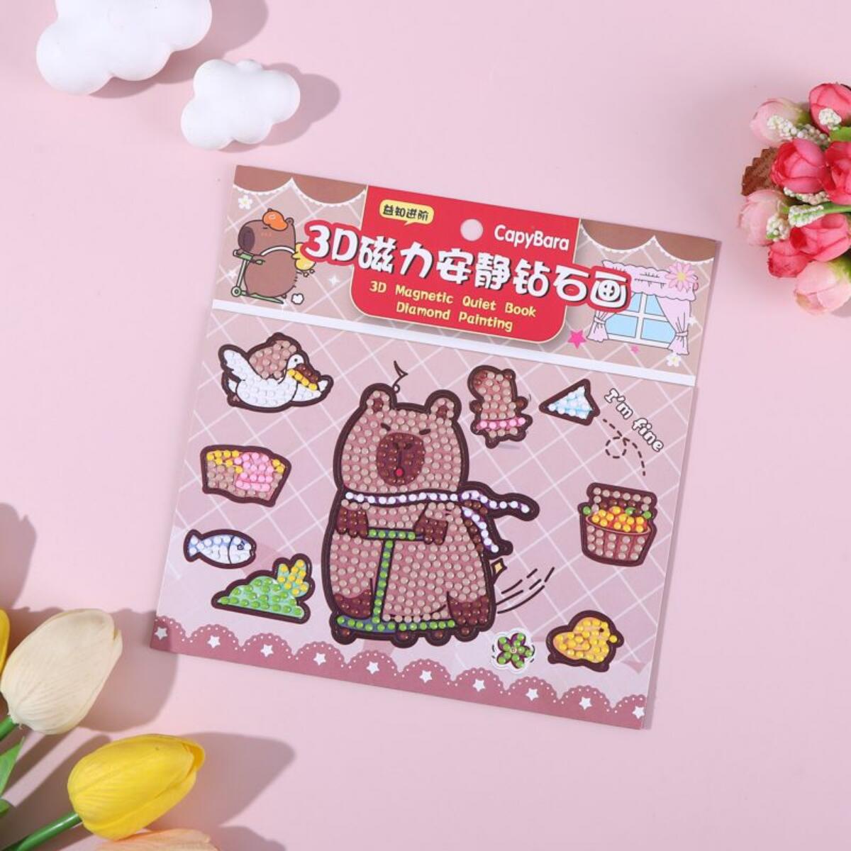 Pintura de diamante magnetico Capybara