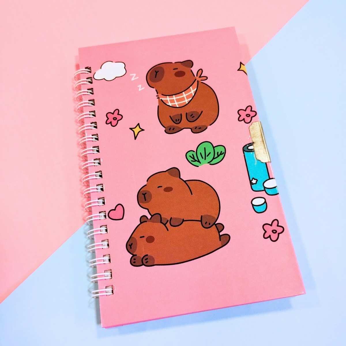 Diario Capybara c/boligrafo en caja