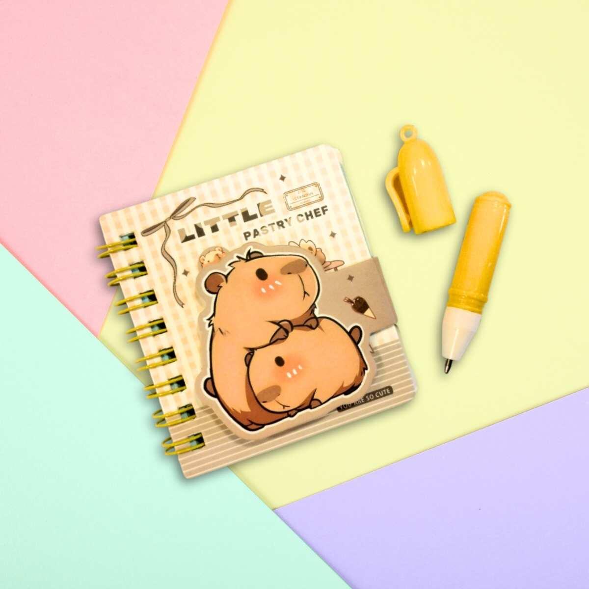 Libreta mini Capybara c/boligrafo