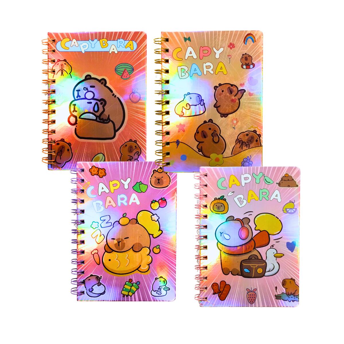 Cuaderno Capybara metalizado