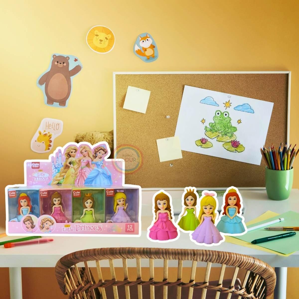 Goma Princesas Gigante en caja pvc