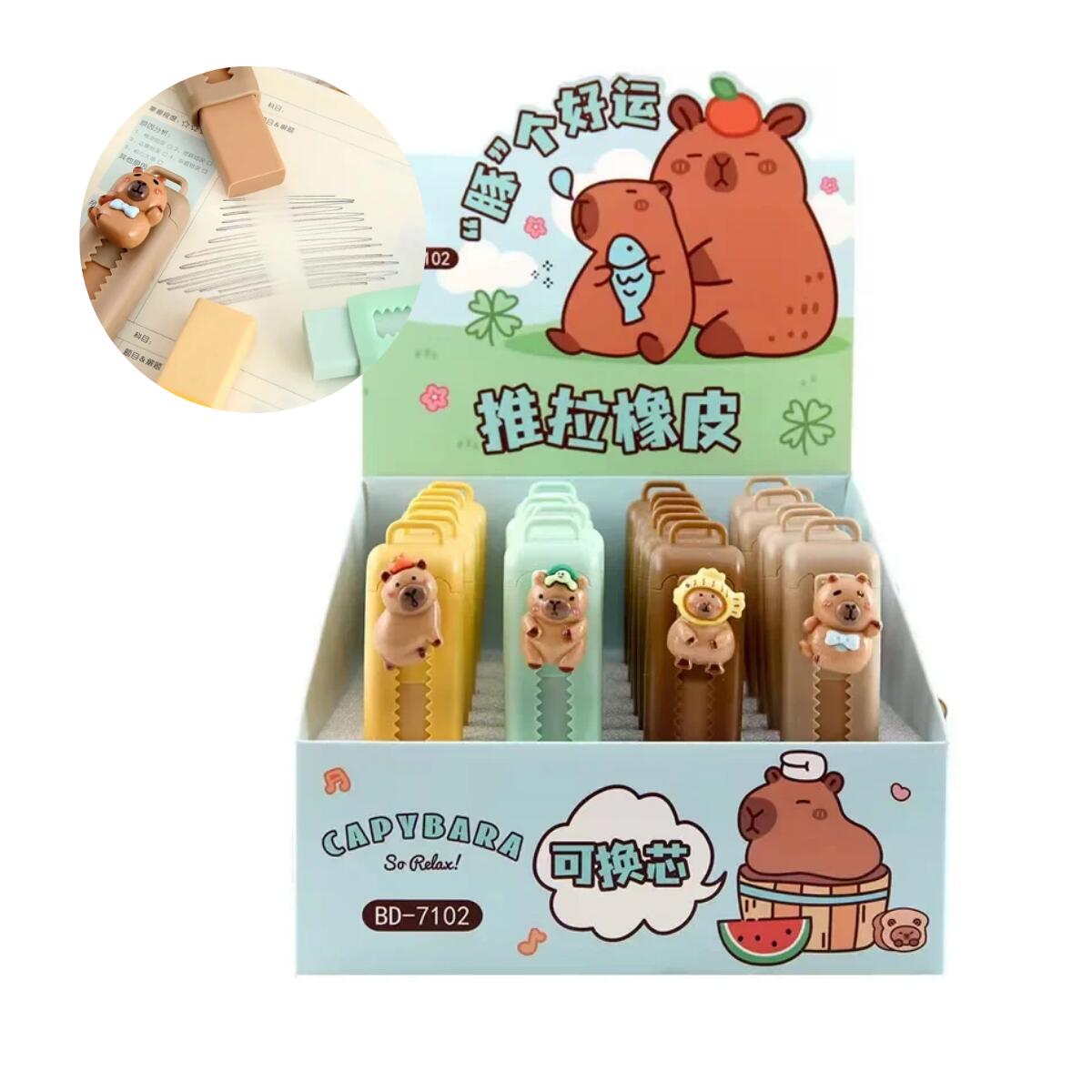 Goma retractil Capybara - rectangular
