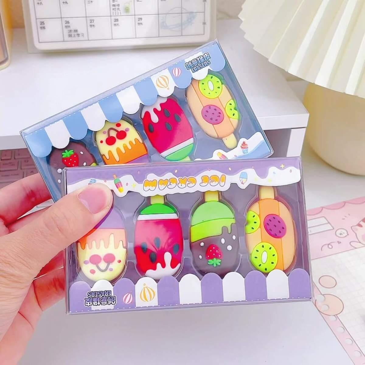 Goma Paleta de helado Frutas x 4 en blister