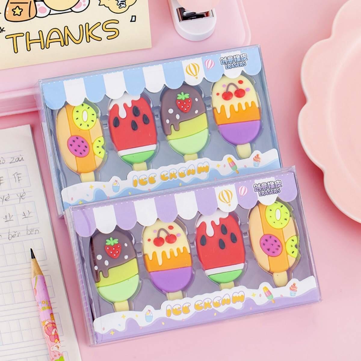 Goma Paleta de helado Frutas x 4 en blister