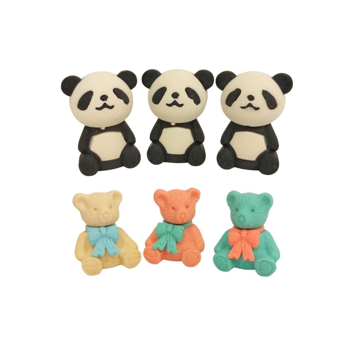 Goma Panda/Ositos/Jirafas x 3 - 3D