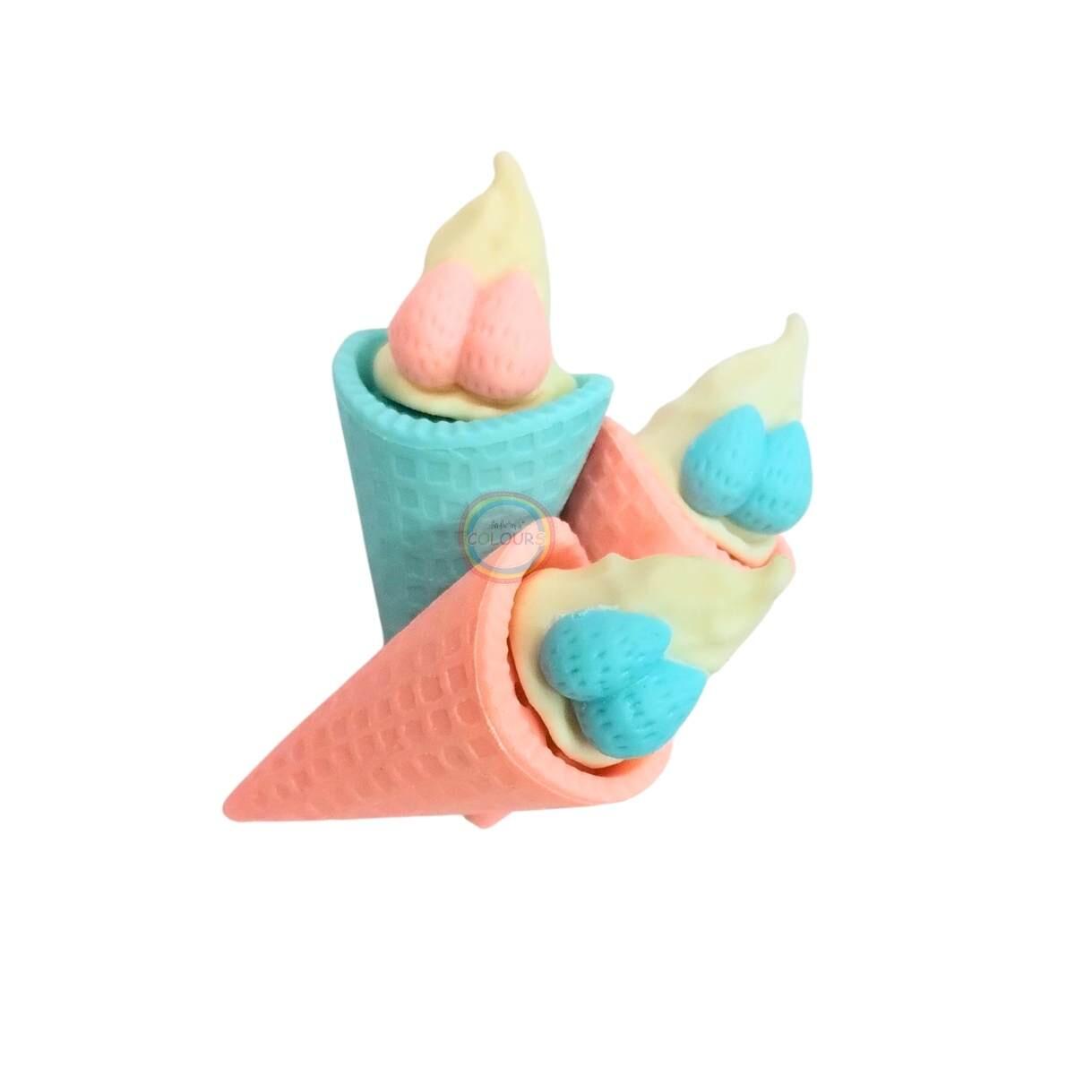 Goma Cucurucho dulce x 3 3D