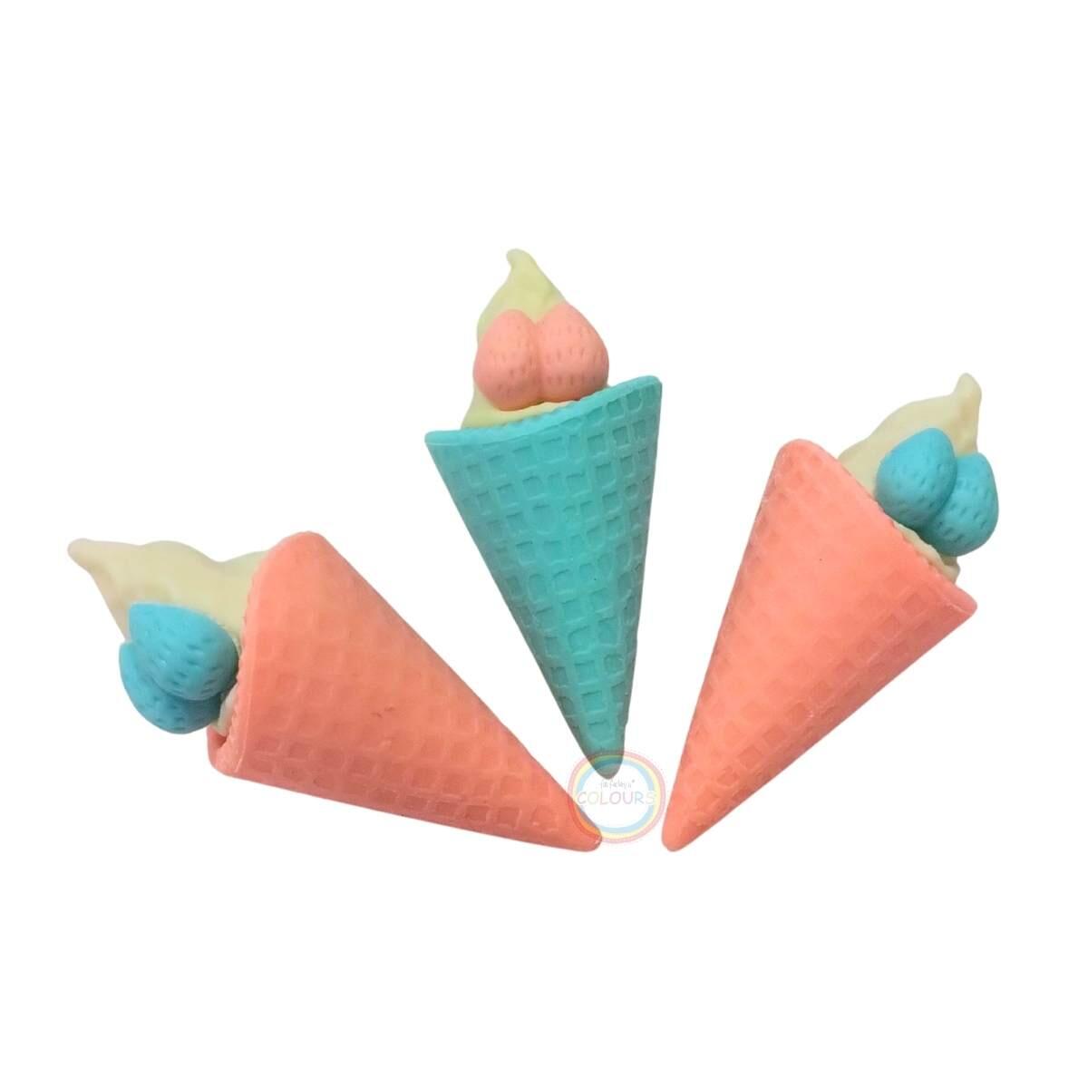 Goma Cucurucho dulce x 3 3D