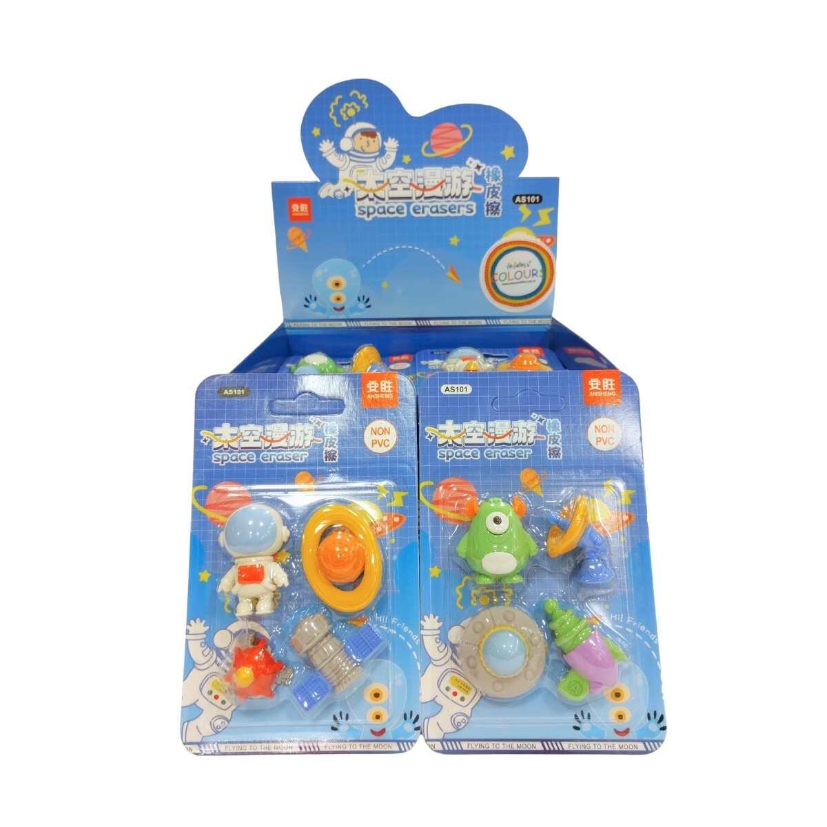 Goma Astronauta x 4 en blister