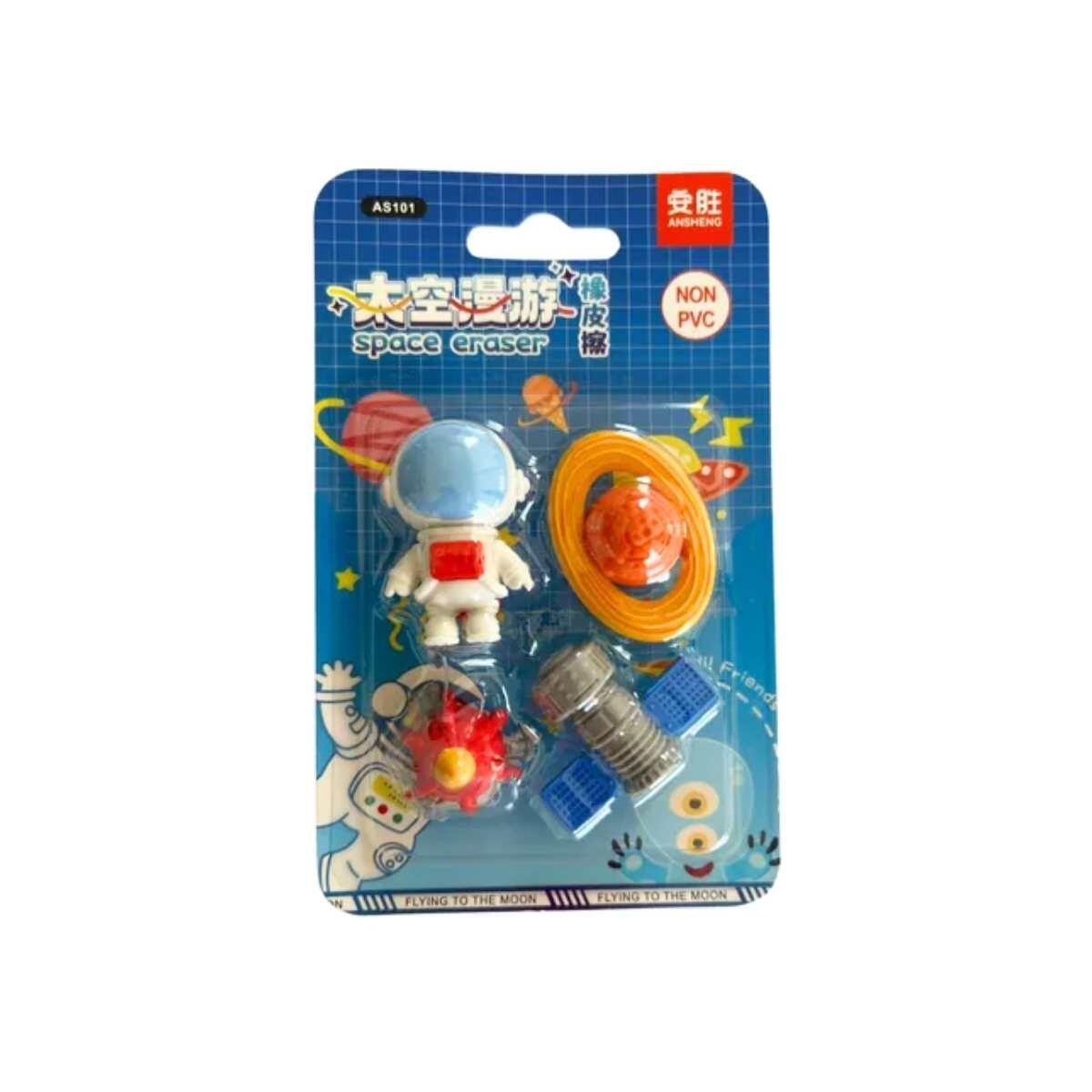 Goma Astronauta x 4 en blister