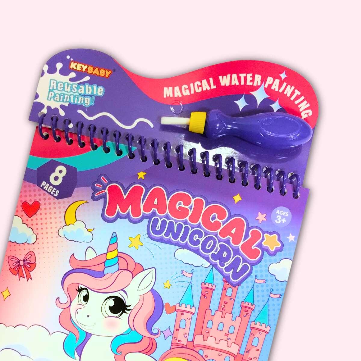 Libro para pintar Unicornio Magic Water - 8 hojas