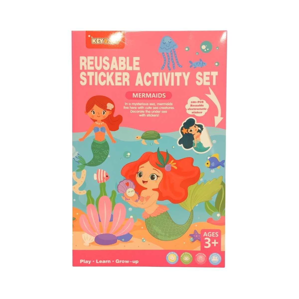 Album x 2 escenarios Sirenas + 4 planchas de Stickers x 25