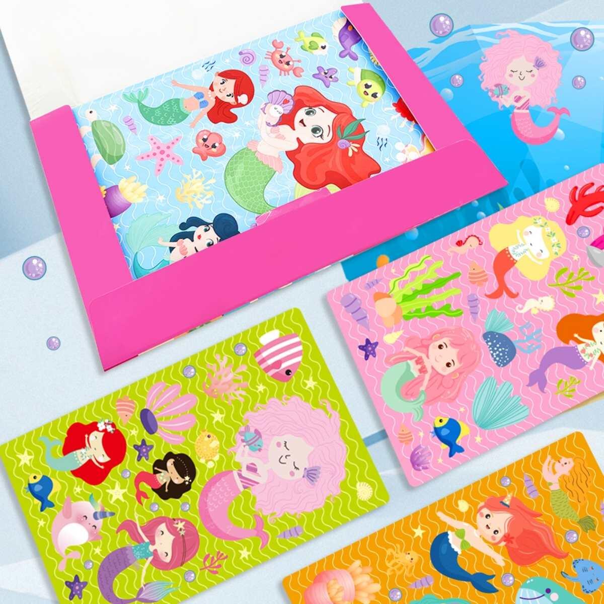 Album x 2 escenarios Sirenas + 4 planchas de Stickers x 25