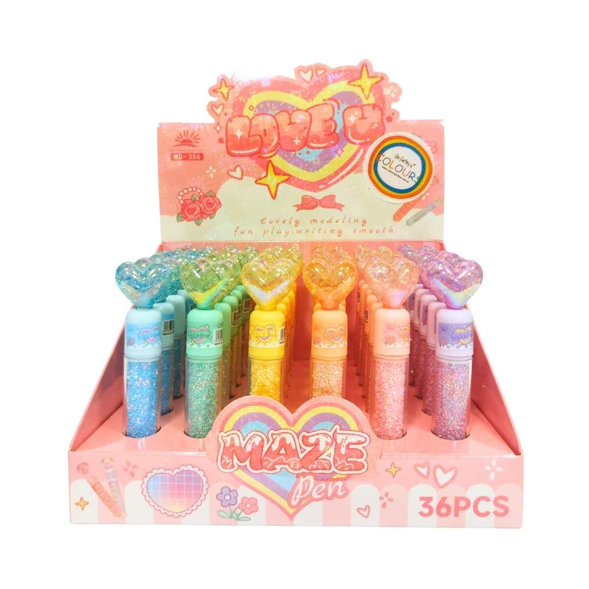 Resaltador Corazon cuerpo glitter