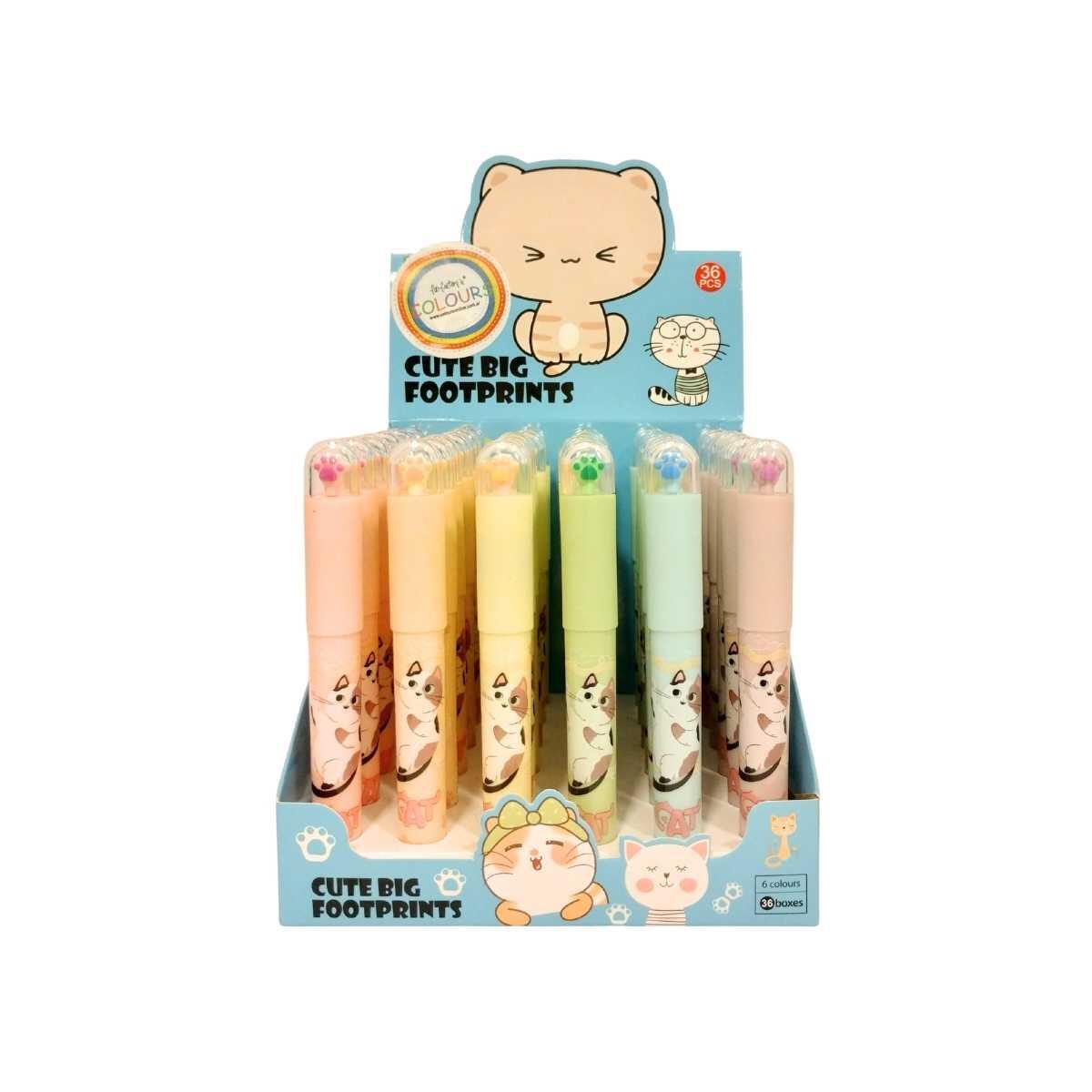 Resaltador Huella c/capsula mini y cuerpo estampado