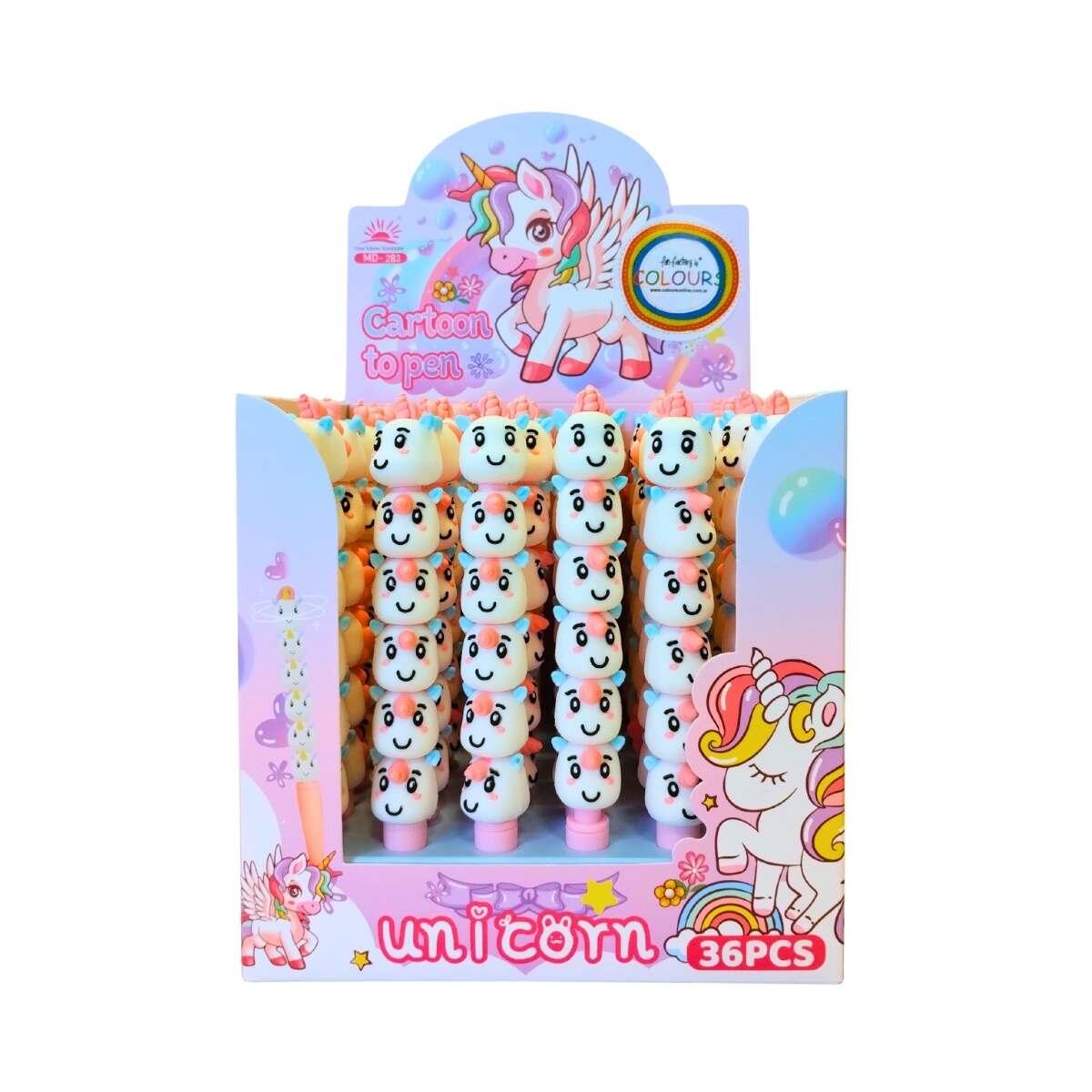 Boligrafo punta aguja Unicornio jenga giratorio