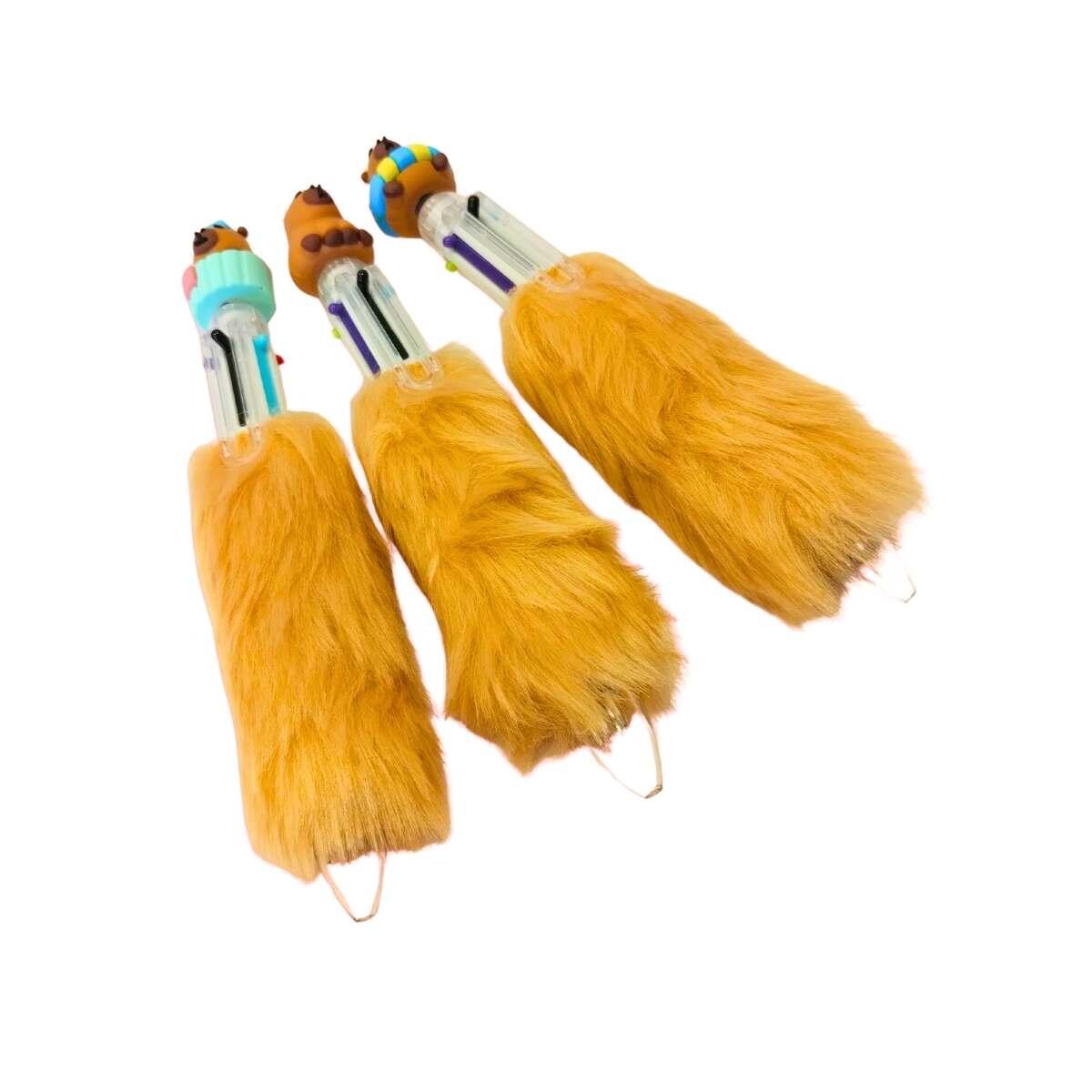 Boligrafo multi x 6 Capybara peluche - 0.7mm