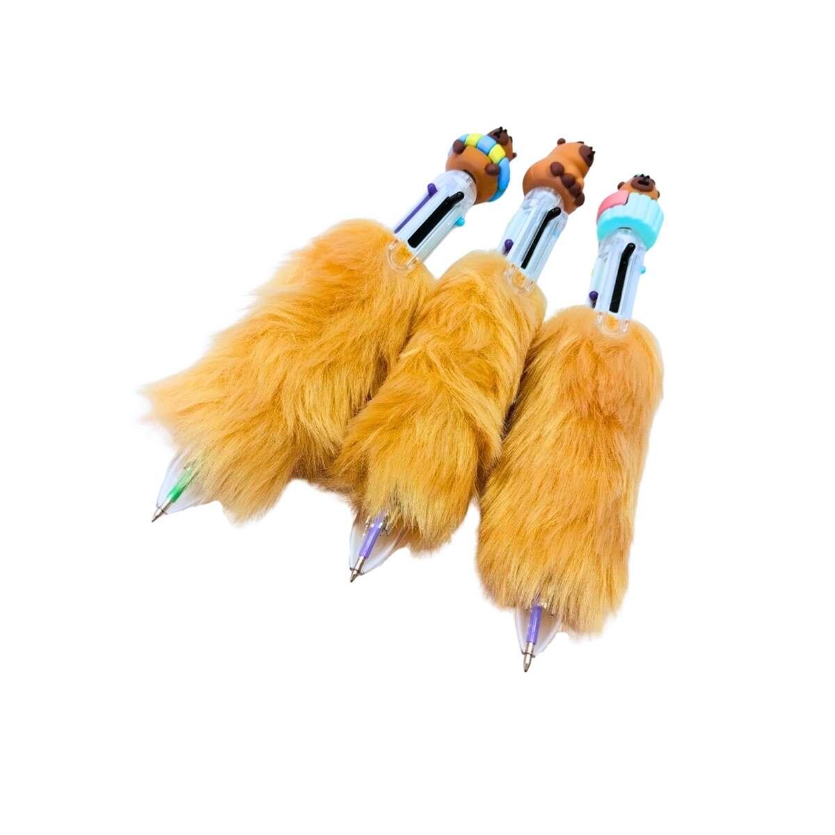 Boligrafo multi x 6 Capybara peluche - 0.7mm