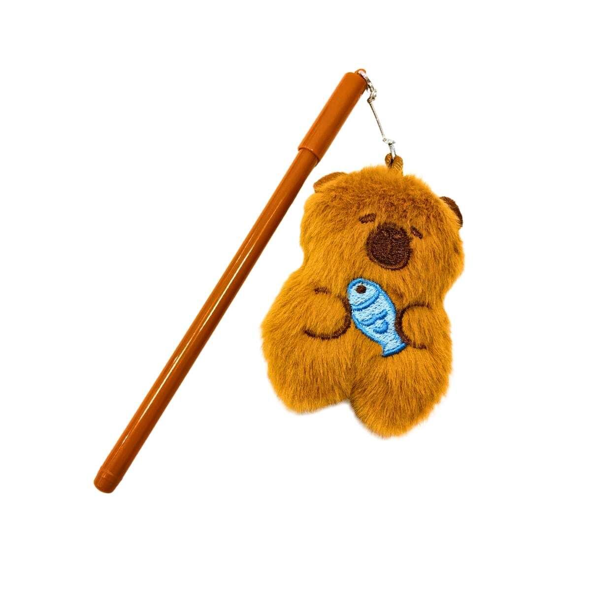 Boligrafo Capybara c/peluche colgante - Tinta azul - 0.7 mm