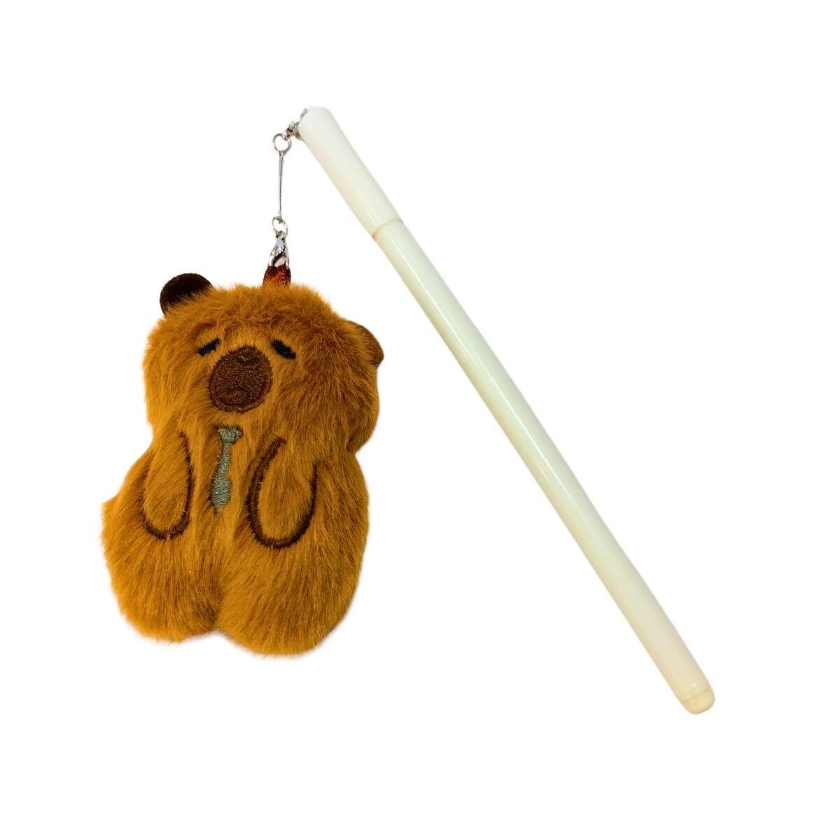 Boligrafo Capybara c/peluche colgante - Tinta azul - 0.7 mm