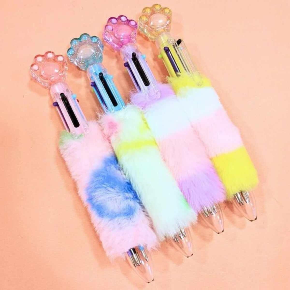 Boligrafo multi x 6 Huella peluche