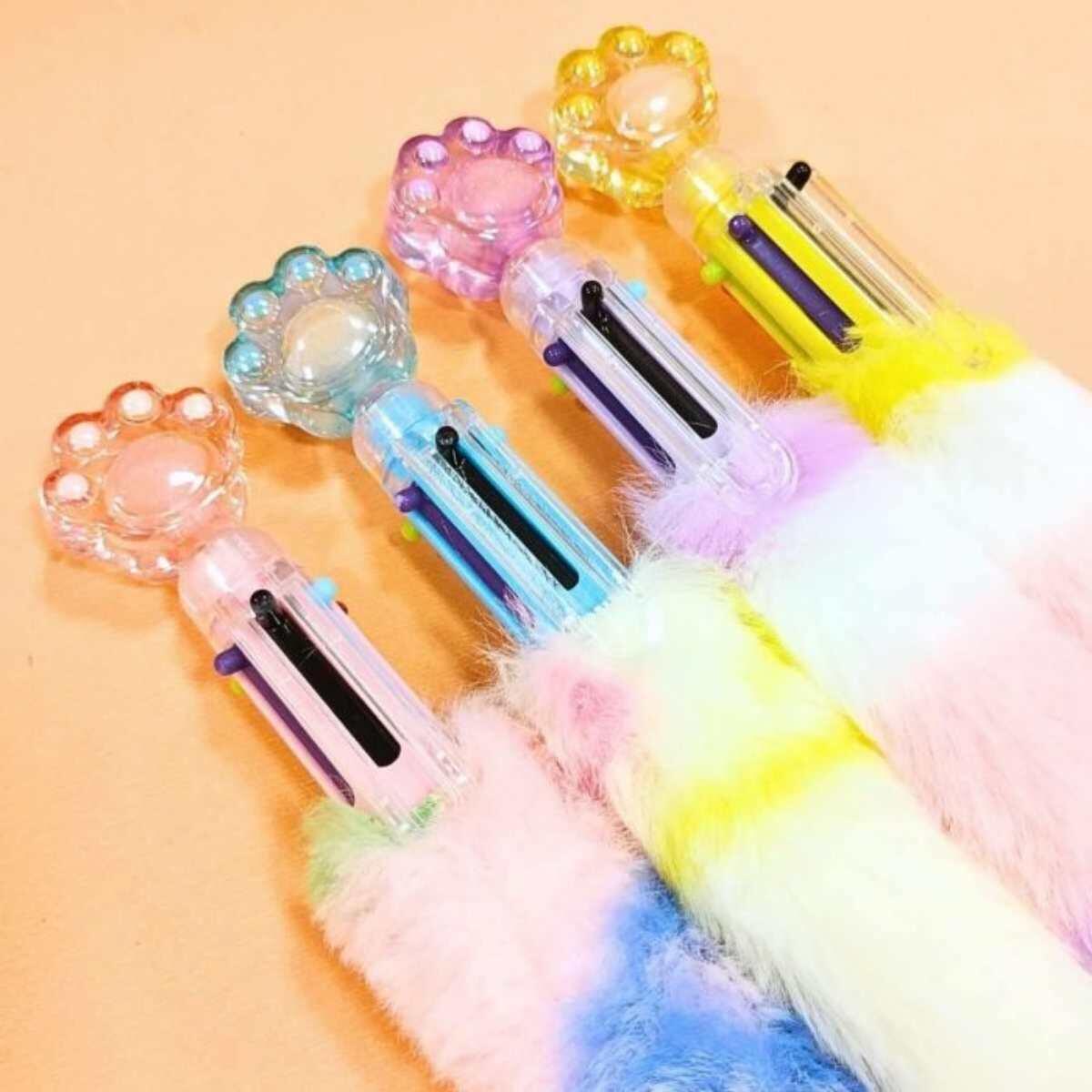 Boligrafo multi x 6 Huella peluche
