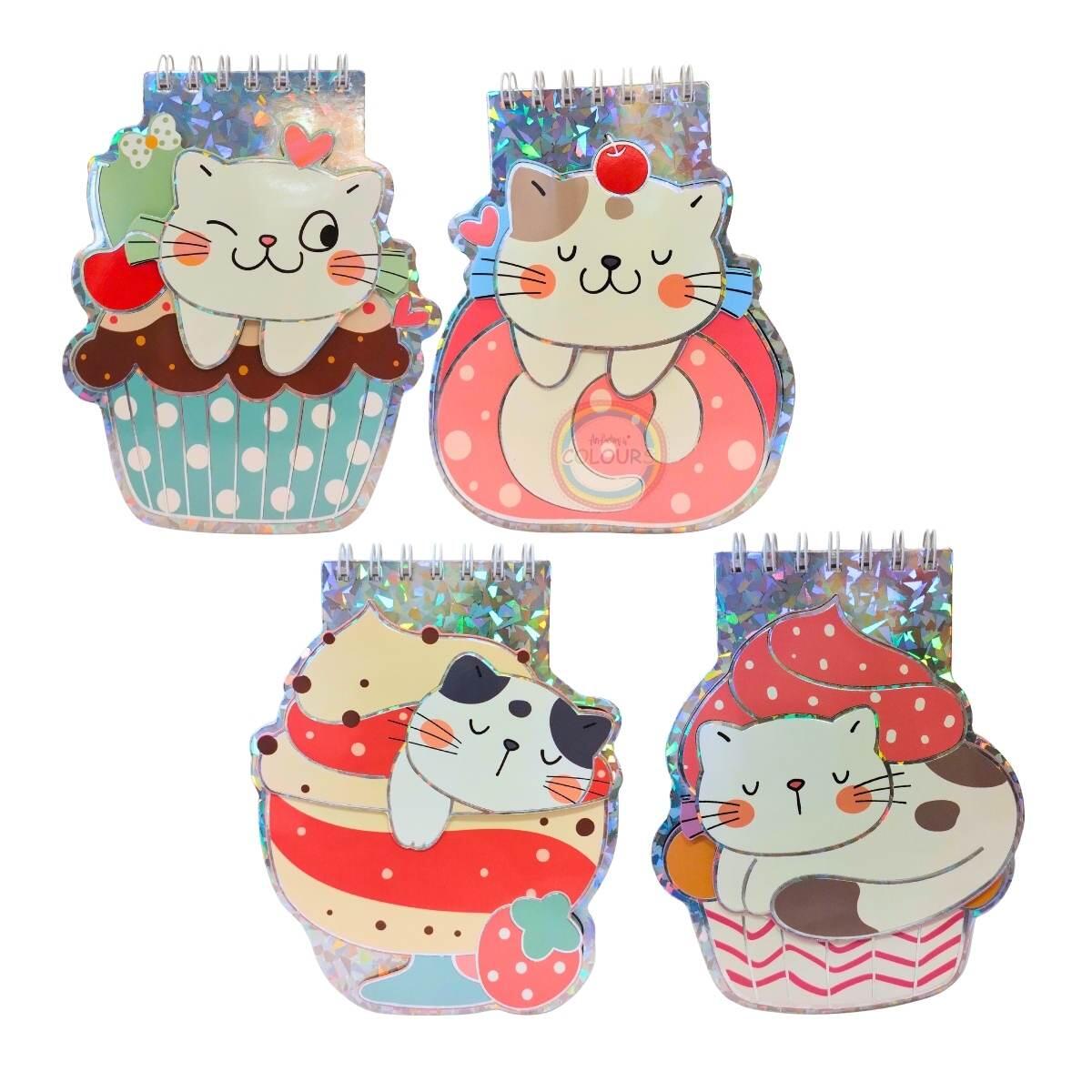 Libreta Gatitos c/dulce 3D  - 60 hojas lisas