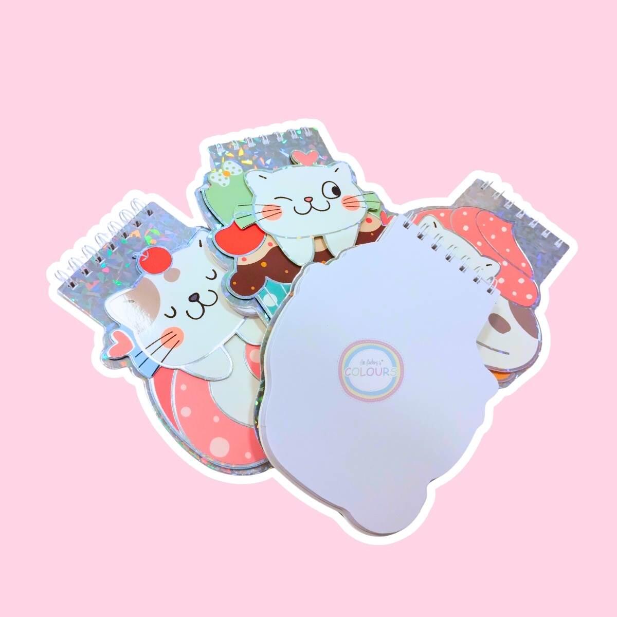 Libreta Gatitos c/dulce 3D  - 60 hojas lisas