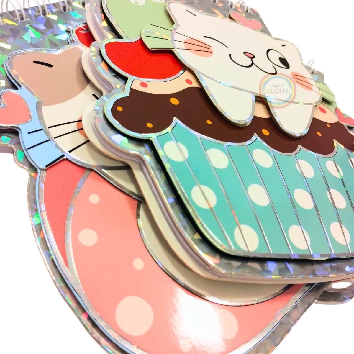 Libreta Gatitos c/dulce 3D  - 60 hojas lisas