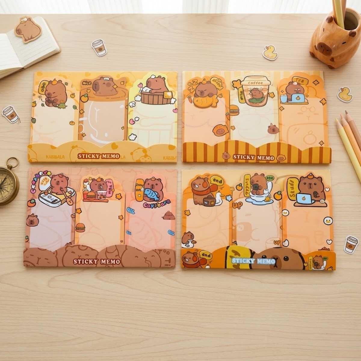Post it Capybara 20 hojas x 3 