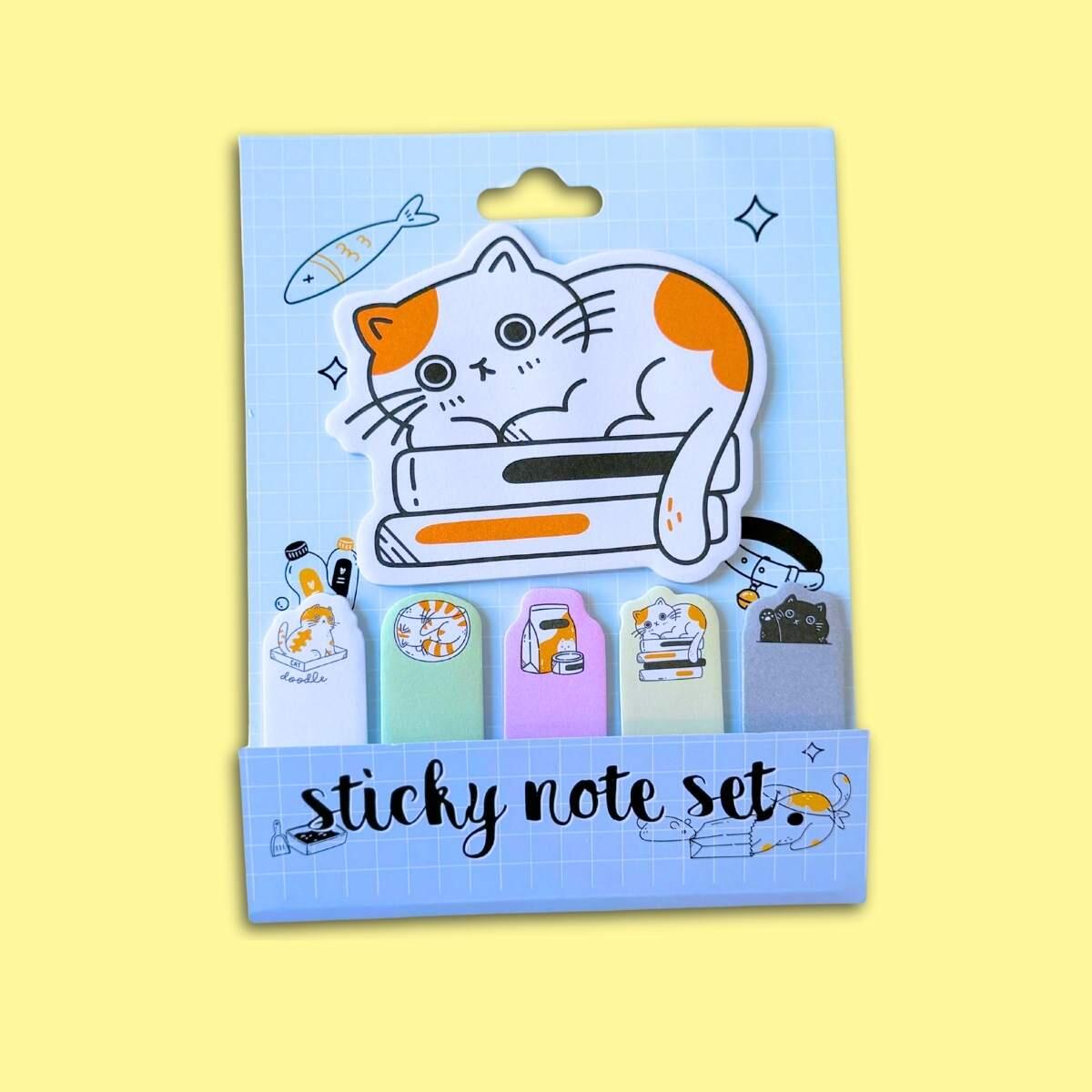 Post it Gatos 20 hojas x 6
