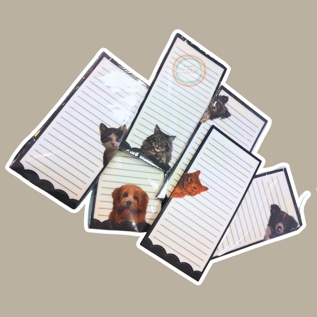 Block de notas vertical -  Perros y Gatos 50 hojas brillantes