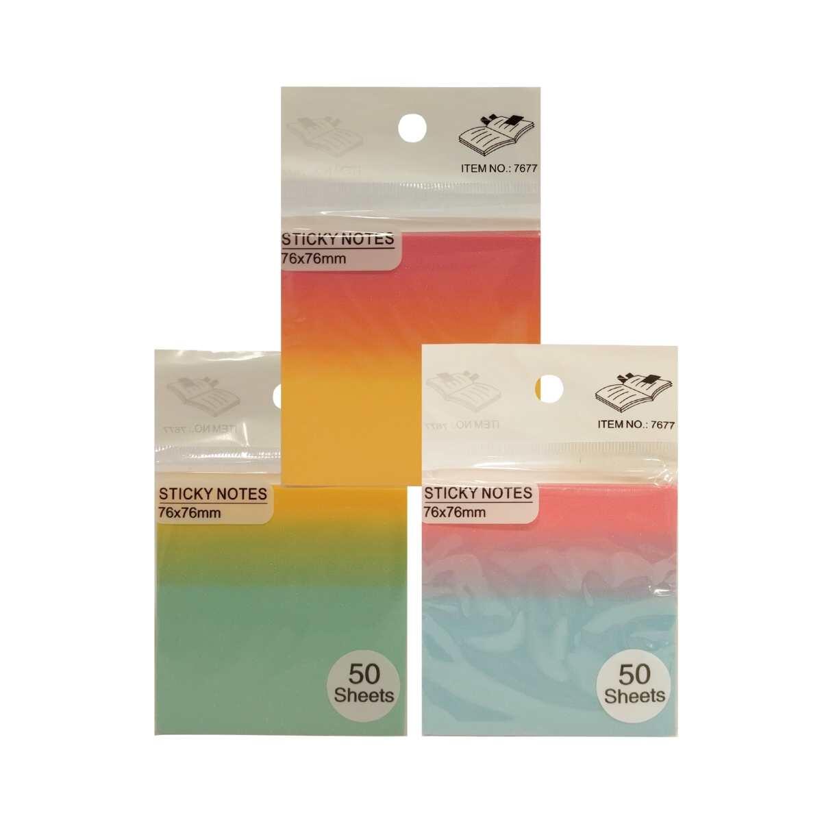 Post it Degrade c/brillos - 50 hojas 