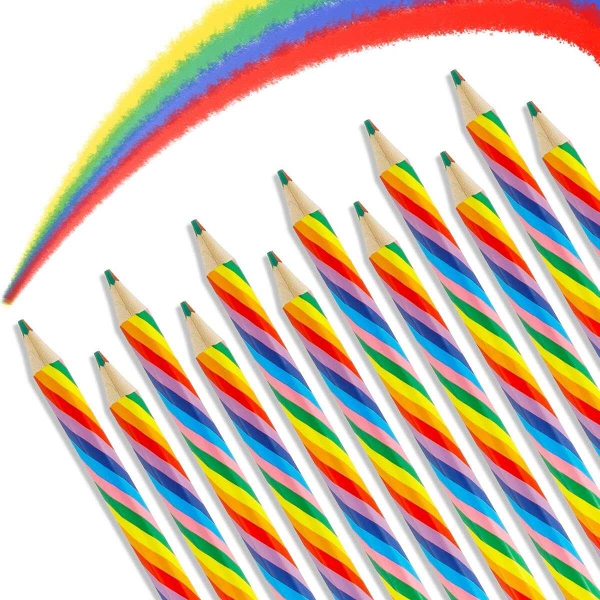 Lapiz punta multicolor en tubo 