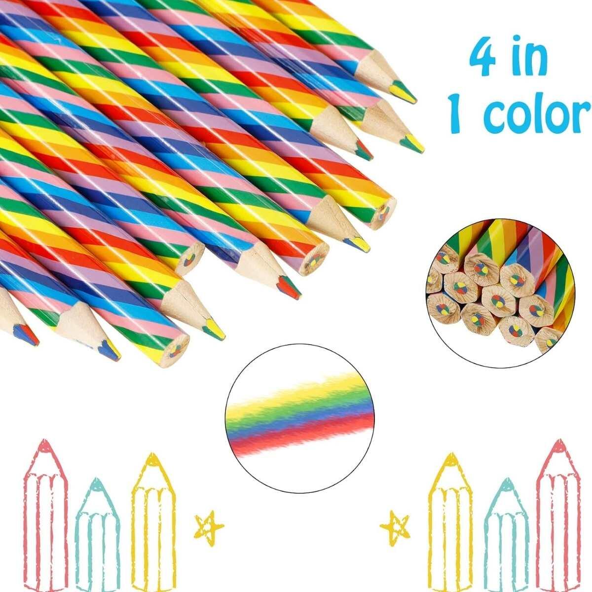 Lapiz punta multicolor en tubo 