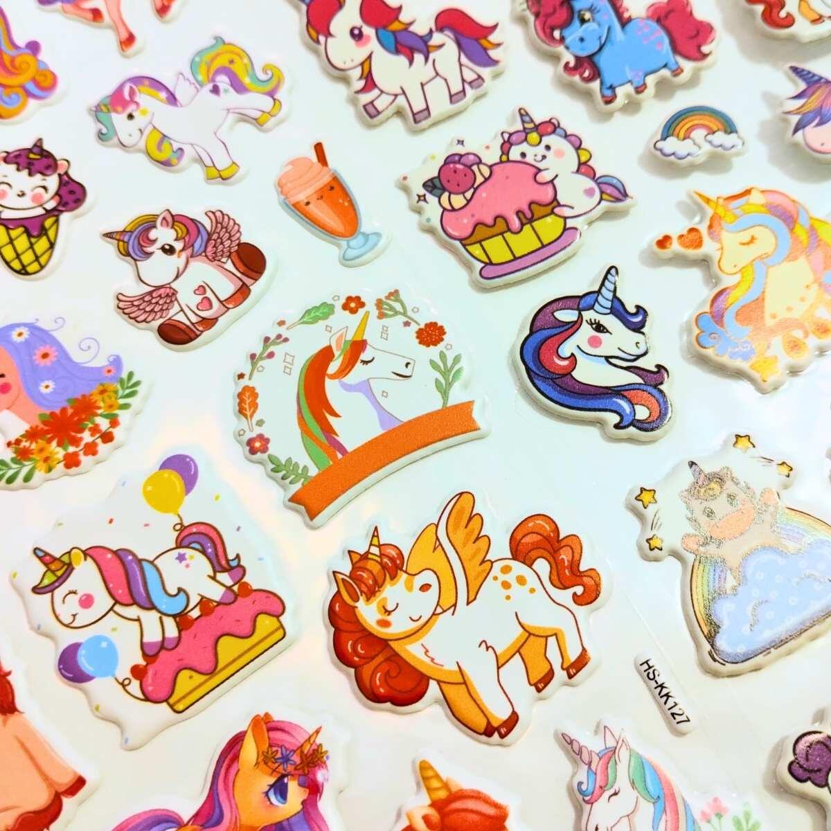 Sticker goma eva Unicornio