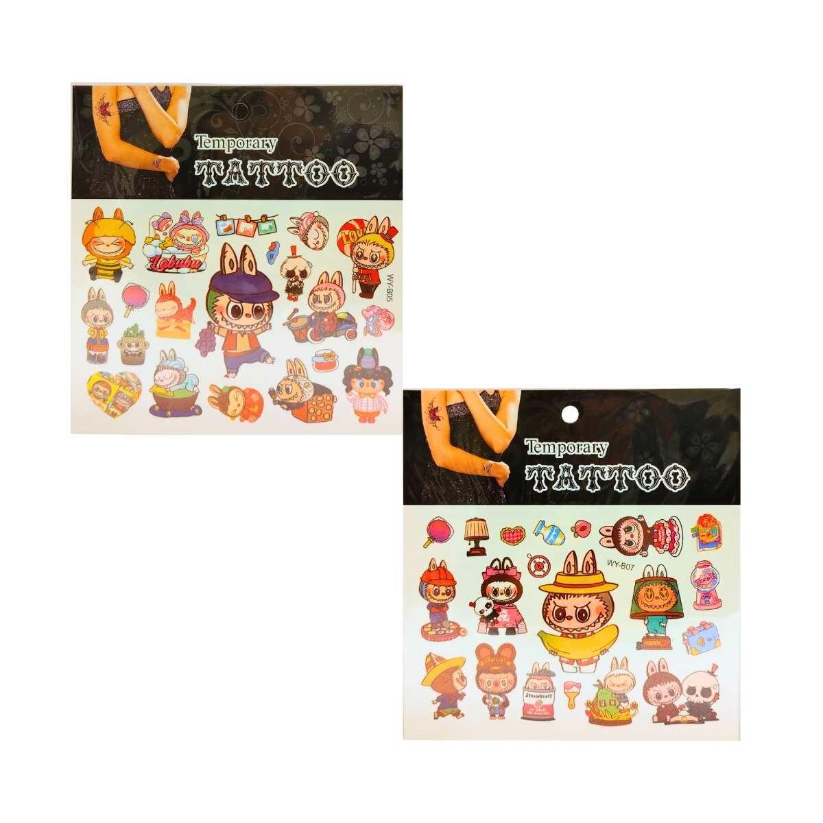 Sticker Tattoo temporal Labubu
