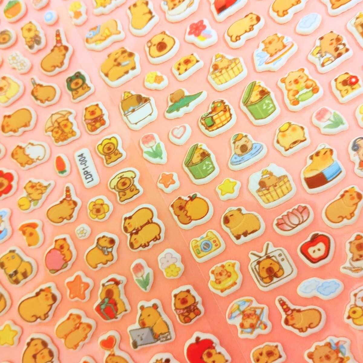 Sticker goma eva mini Capybara