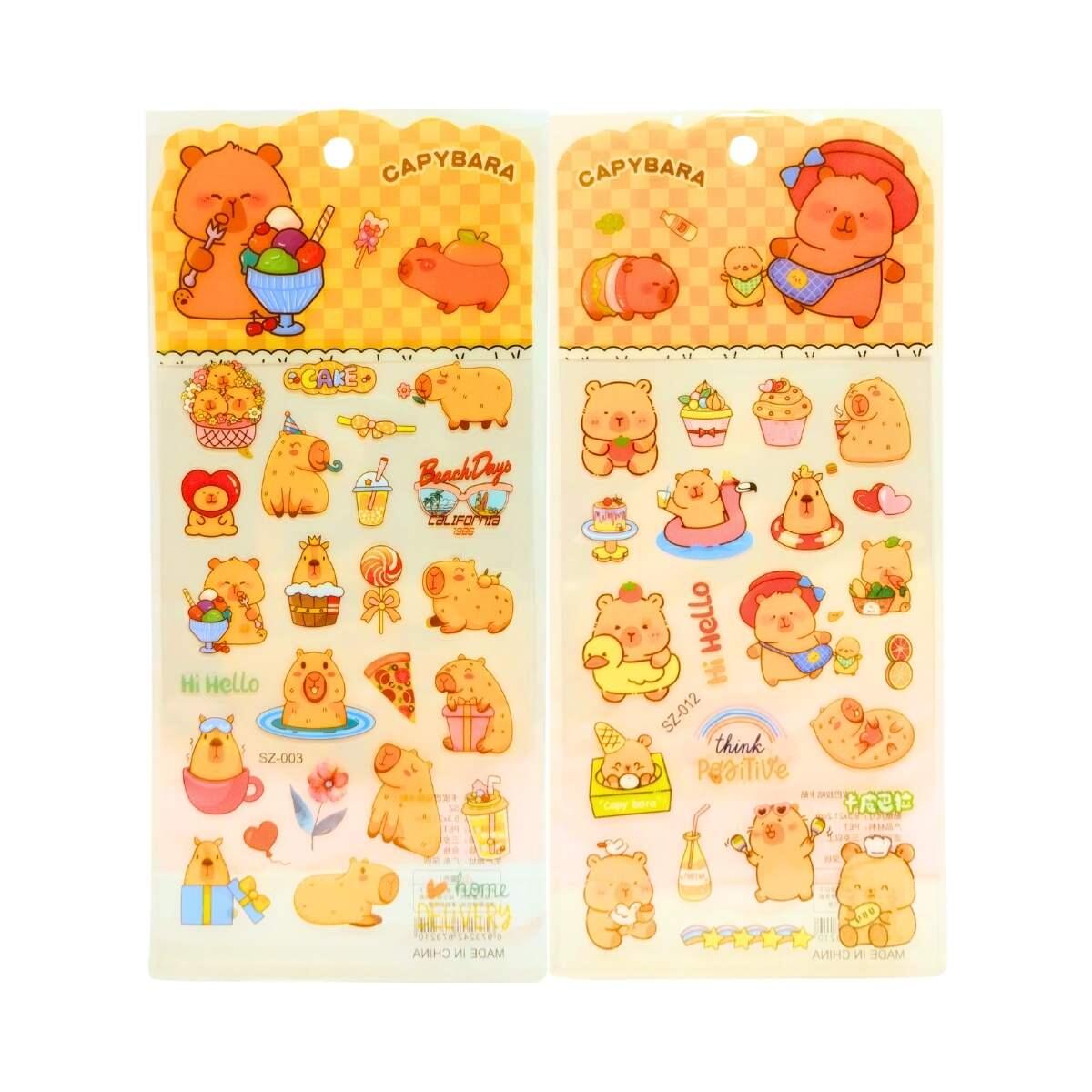 Sticker Capybara transparente 