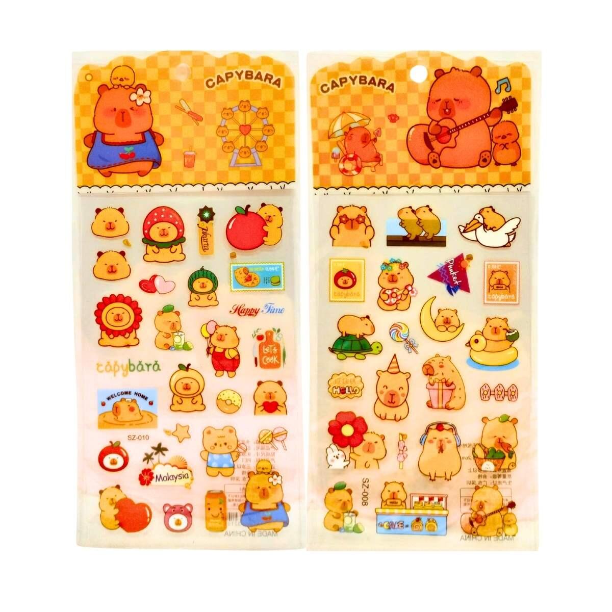 Sticker Capybara transparente 