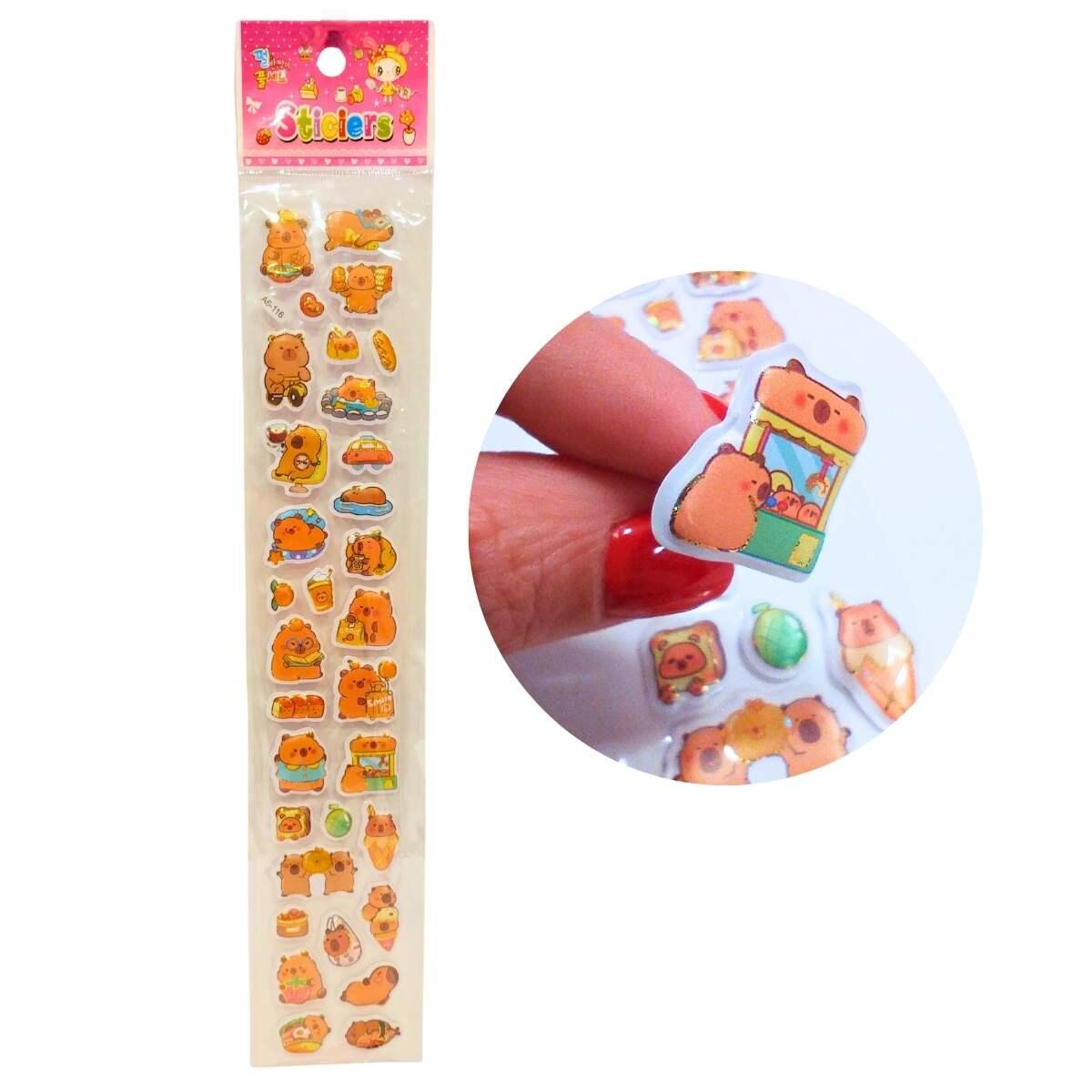 Sticker pop up Capybara en tira