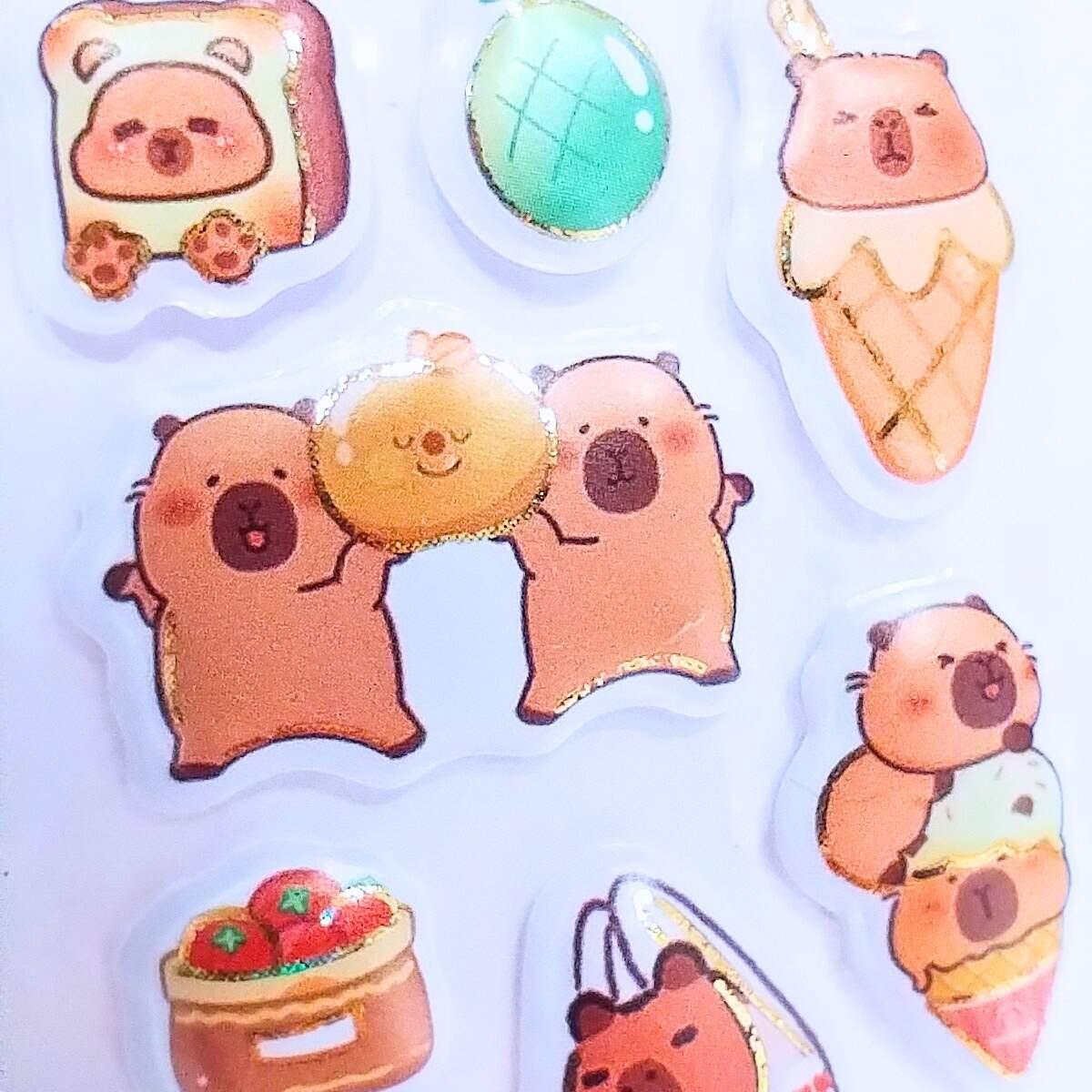 Sticker pop up Capybara en tira